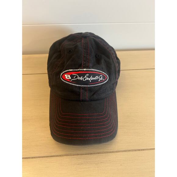 Vintage Dale Earnhardt Jr #8 Budwiser Racing Hat Distress Black Adjustable Back - Picture 1 of 8
